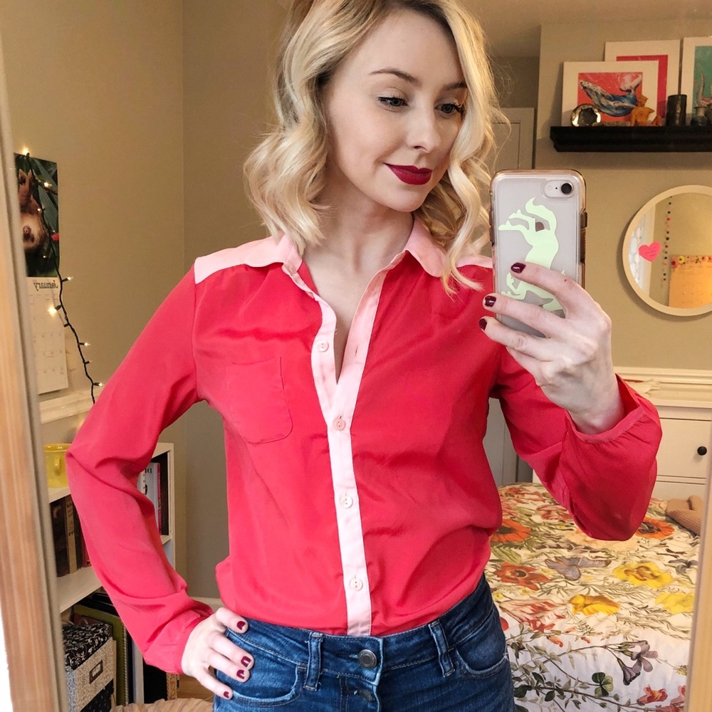 Pink blouse